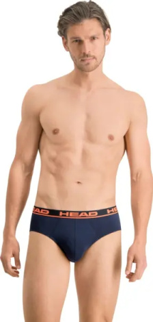 Труси (бріфи) Head BOXER BRIEF 2P темно-синьо-помаранчеві (2 штуки) 100001753-003