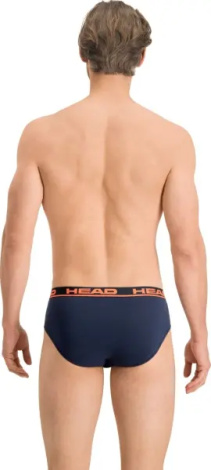Труси (бріфи) Head BOXER BRIEF 2P темно-синьо-помаранчеві (2 штуки) 100001753-003