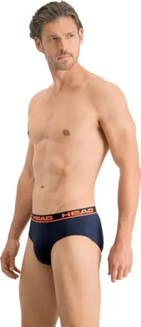 Труси (бріфи) Head BOXER BRIEF 2P темно-синьо-помаранчеві (2 штуки) 100001753-003