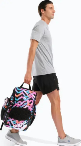 Рюкзак Arena ONE GO BACKPACK AO 35L розово-голубо-черный 010230-102