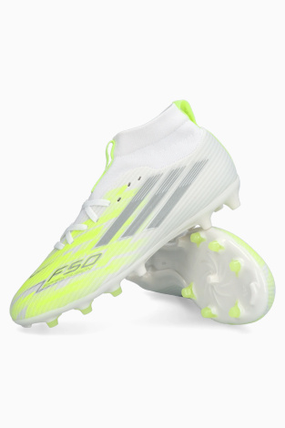 Бутси adidas F50 League Mid FG/AG Junior - Білий