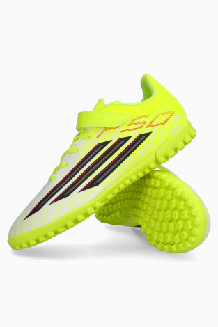Сороконіжки adidas F50 Club Hook-and-Loop TF Junior - жовтий