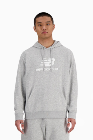 Кофта New Balance Stacked Logo - Сірий