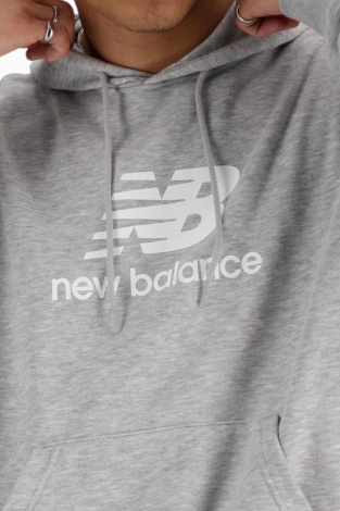 Кофта New Balance Stacked Logo - Сірий