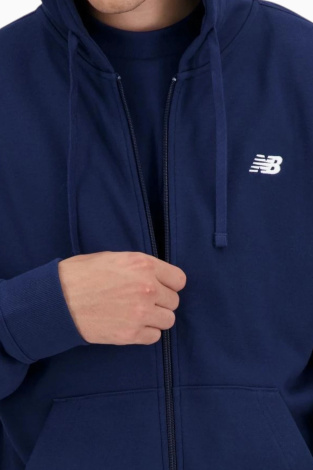 Кофта New Balance Stacked logo - темно-синій