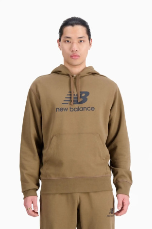 Кофта New Balance Essentials Stacked - Коричневий