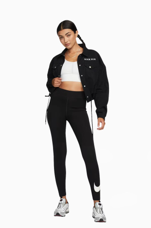 Легінси Nike Sportswear Classics для жінок - чорний
