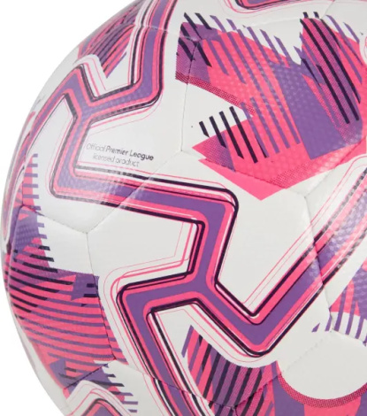 Футбольний м'яч Puma ORBITA CUP PREMIER LEAGUE BRILLIANCE біло-рожево-фіолетовий