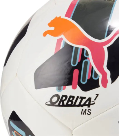 Футбольний м'яч Puma ORBITA 7 MS біло-чорно-оливковий