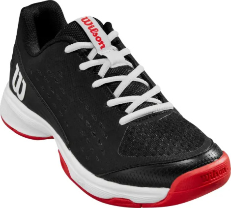 Кросівки тенісні дитячі Wilson RUSH PRO L JR чорно-червоно-білі WRS333010
