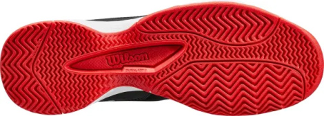 Кросівки тенісні дитячі Wilson RUSH PRO L JR чорно-червоно-білі WRS333010