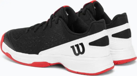 Кросівки тенісні дитячі Wilson RUSH PRO L JR чорно-біло-червоні WRS330100