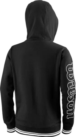 Толстовка дитяча Wilson TEAM II FZ HOODY чорна WRA796701