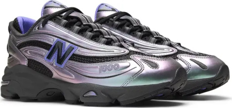 Кроссовки New Balance 1000 серебряно-черно-фиолетовые U10004WR
