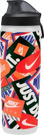 Пляшка для води Nike REFUEL BOTTLE LOCKING LID 32 OZ 946 мл біло-червоно-оранжево-синя N.101.3414.948.32