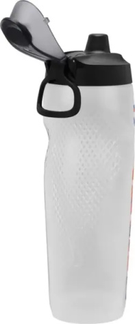 Пляшка для води Nike REFUEL BOTTLE LOCKING LID 32 OZ 946 мл біло-червоно-оранжево-синя N.101.3414.948.32