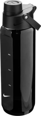 Пляшка для води Nike TR RECHARGE CHUG BOTTLE GRAPHIC 24 OZ 709 мл чорна N.100.4320.044.24