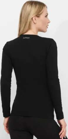 Лонгслив женский Kappa T-SHIRT MANICA LUNGA GIROCOLLO черный K2601 Nero