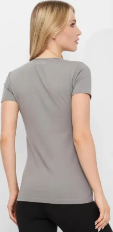 Футболка женская Kappa T-SHIRT MEZZA MANICA GIROCOLLO серая K2501 GrigioUnito