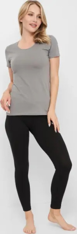 Футболка женская Kappa T-SHIRT MEZZA MANICA GIROCOLLO серая K2501 GrigioUnito