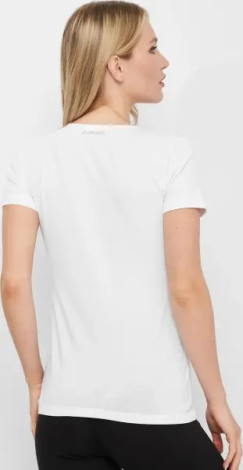 Футболка женская Kappa T-SHIRT MEZZA MANICA GIROCOLLO белая K2501 Bianco