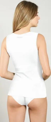 Майка женская Kappa CANOTTA SPALLA LARGA белая K2406 Bianco