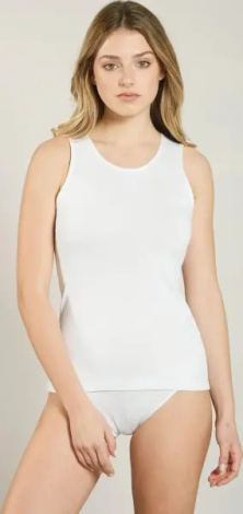Майка женская Kappa CANOTTA SPALLA LARGA белая K2401 Bianco