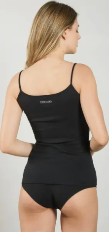 Майка женская Kappa CANOTTA SPALLA STRETTA черная K2301 Nero