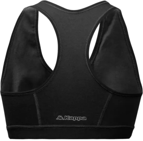 Топ женский Kappa REGGISENO SPORTY C/ETICHETTA LOGO черный K2160 Nero