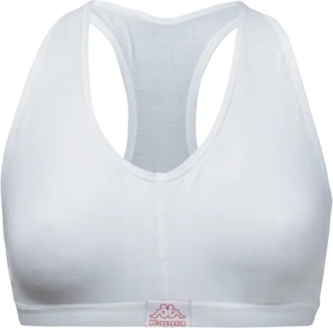 Топ жіночий Kappa REGGISENO SPORTY C/ETICHETTA LOGO білий K2160 Bianco
