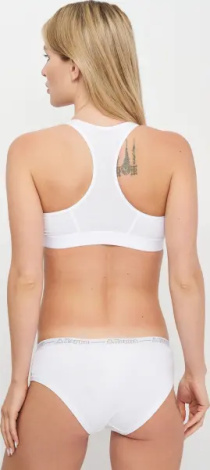 Топ жіночий Kappa REGGISENO SPORTY C/ETICHETTA LOGO білий K2160 Bianco