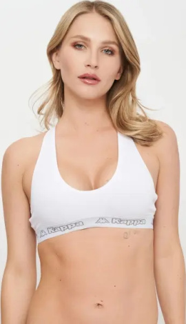 Топ жіночий Kappa REGGISENO SPORTY ELASTICO LOGATO білий K2150 Bianco