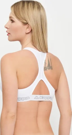 Топ жіночий Kappa REGGISENO SPORTY ELASTICO LOGATO білий K2150 Bianco