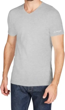 Футболка Kappa T-SHIRT MEZZA MANICA SCOLLO V серая K1315 GrigioUnito