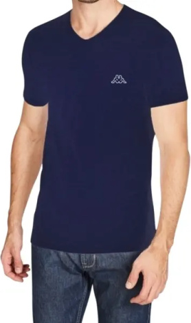 Футболка Kappa T-SHIRT MEZZA MANICA SCOLLO V темно-синяя K1311 BluNavy