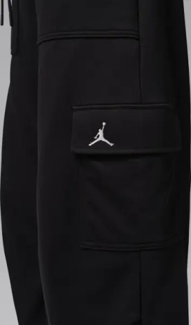 Спортивные штаны женские Nike JORDAN BROOKLYN FLEECE CARGO черные IF1060-010