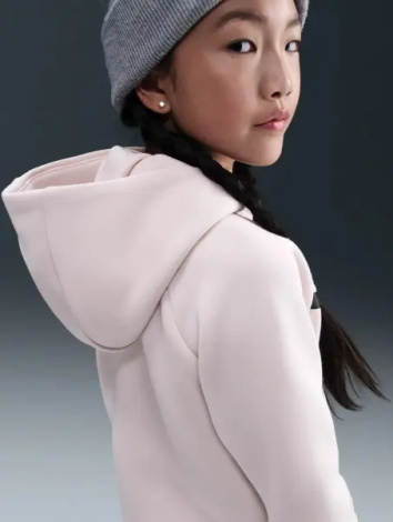 Толстовка підліткова Nike SPORTSWEAR TECH FLEECE світло-рожева HV8695-667