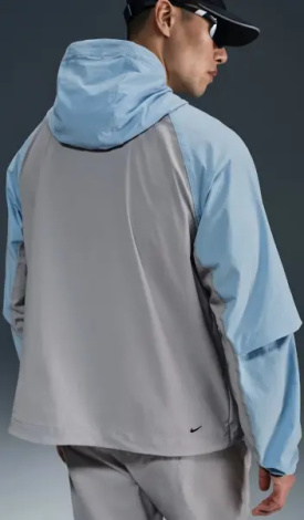 Ветровка Nike TECH WOVEN WINDRUNNER серо-голубая HV6514-012