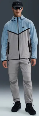 Ветровка Nike TECH WOVEN WINDRUNNER серо-голубая HV6514-012