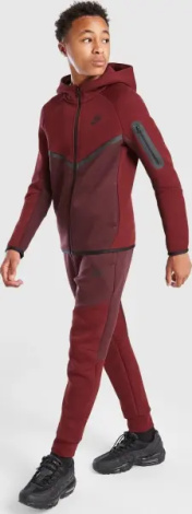 Толстовка підліткова Nike SPORTSWEAR TECH FLEECE бордова HV5867-653