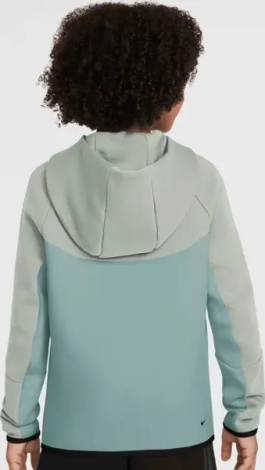 Толстовка підліткова Nike SPORTSWEAR TECH FLEECE сіро-м'ятна HV5867-034