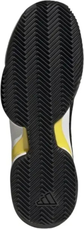 Кросівки тенісні дитячі Adidas BARRICADE CLAY чорно-жовто-салатові HR1028