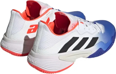 Кросівки тенісні Adidas BARRICADE біло-синьо-помаранчеві HQ8917