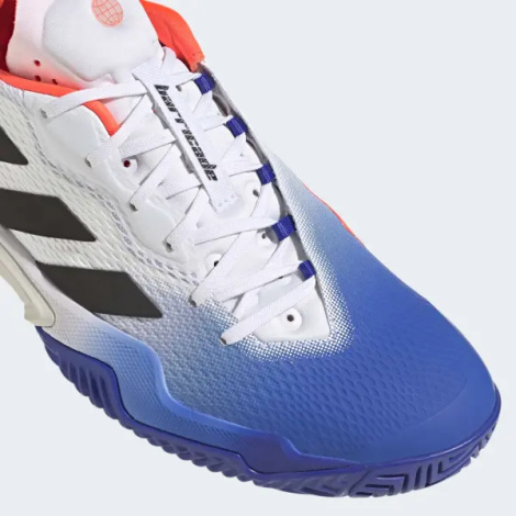 Кросівки тенісні Adidas BARRICADE біло-синьо-помаранчеві HQ8917