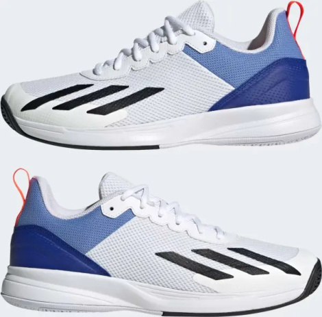 Кросівки тенісні Adidas COURTFLASH SPEED біло-синьо-помаранчеві HQ8481
