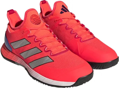 Кросівки тенісні Adidas ADIZERO UBERSONIC 4 коралово-сріблясто-сині HQ8379