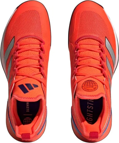 Кросівки тенісні Adidas ADIZERO UBERSONIC 4 коралово-сріблясто-сині HQ8379