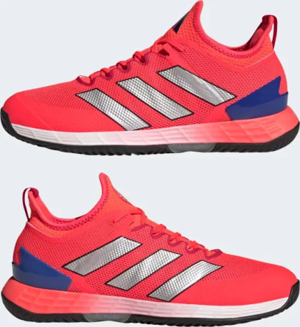 Кросівки тенісні Adidas ADIZERO UBERSONIC 4 коралово-сріблясто-сині HQ8379