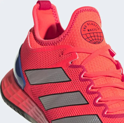 Кросівки тенісні Adidas ADIZERO UBERSONIC 4 коралово-сріблясто-сині HQ8379