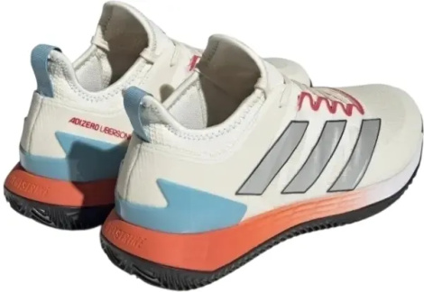 Кроссовки теннисные Adidas ADIZERO UBERSONIC 4 CLAY бежево-оранжево-голубые HQ5930